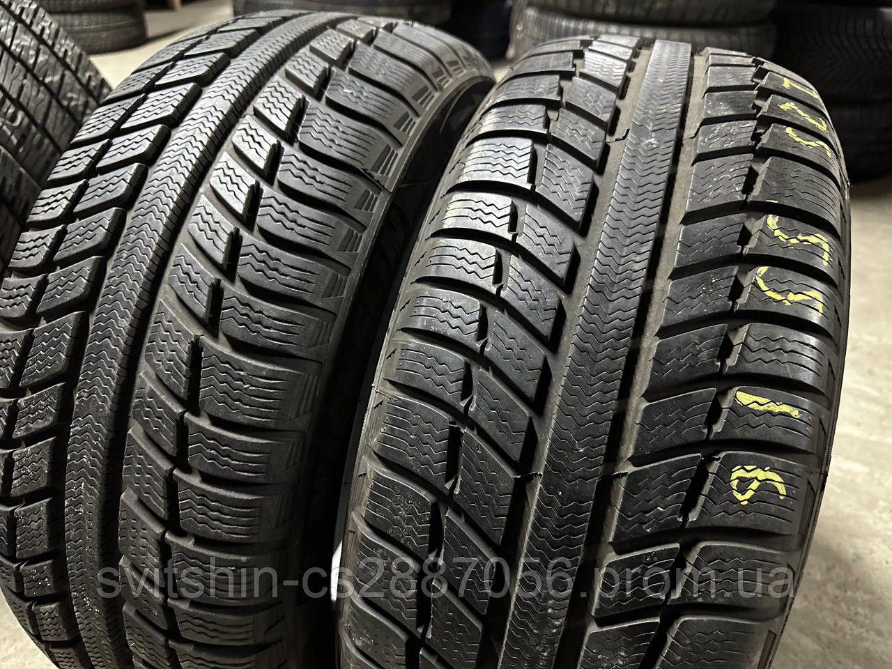 Шини зима 225/55r16 Michelin Primacy ALPIN 7.5mm протектор 2шт 2014рік, фото 1