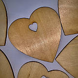 Набір із 10 дерев'яних прикрас для свята з мотузками підвіски для ялинки, фото 3