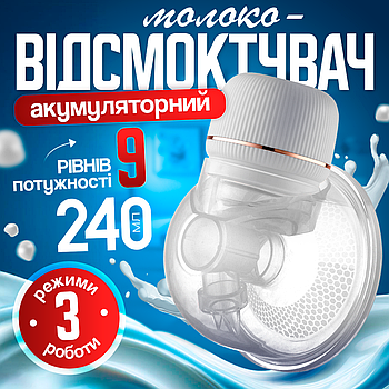Молоковідсмоктувач акумуляторний SBTR, вільні руки, 1200 mAh (SM-B1200)