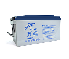 Акумуляторна батарея AGM RITAR DC12-65, Gray Case, 12V 65Ah (350 х 167 х 182), 20 kg Q1