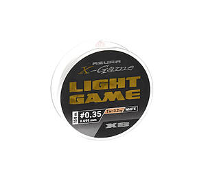 Шнур Azura X-Game Light Game X8 PE White 150 м #0.35 0.099 мм (186440) XL8-035