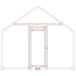 Комплект дверей до вольєру для домашніх птахів Zipper ZI-CR-TK