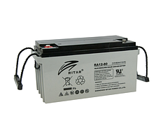 Акумуляторна батарея AGM RITAR DC12-80, Gray Case, 12V 80Ah (350 x 167 x 182), 22.9 kg Q1