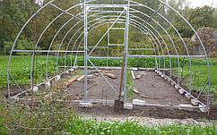 Каркас теплиці "Файна+" 4 х 6 м, з оцинкованої труби 30х20 мм.