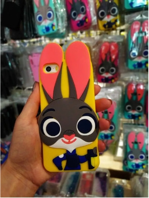 Силіконовий чохол Джуді Хопс для iPhone SE/5S/5S/5 Yellow, фото 1
