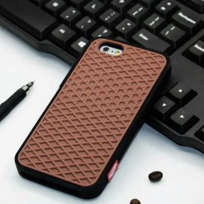 Силіконовий чохол для iPhone 6S/6 — Vans Підошва, Коричневий + чорний