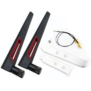 Антена Wi-Fi 2 шт. 2.4-5Гц 10 дБі з кабелем MHF4 для модулів AX200 AX210