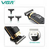 Тример для стриження й окантовки волосся VGR V-985 Professional, 4 насадки, LED Display Turbo режим, фото 6