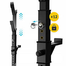 Стійки під штангу 4FIZJO Pro регульовані, зі страховкою Black (P-5905973402668), фото 6
