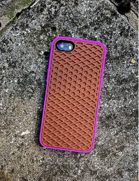 Силіконовий чохол для iPhone SE/5S/5 - Vans Підошва, Коричневий+рожевий