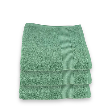 Рушник махровий для рук та обличчя 50х90 | Рушник від виробника "Королева Ночі" | Зелений