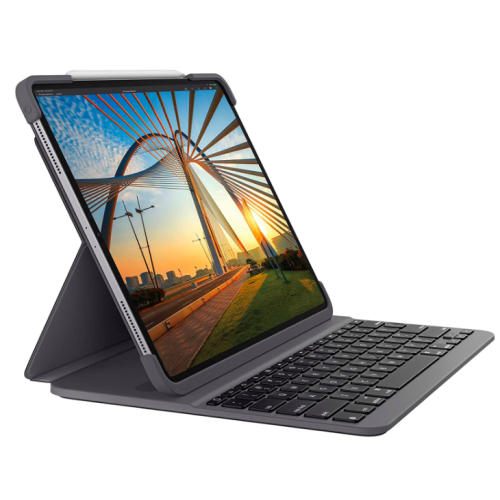 Чохол-клавіатура Logitech SLIM FOLIO PRO для iPad Pro 12,9", графітовий
