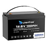 Акумулятор Louitton LiFePO4, 12 В, 100 А·год (1280 Вт·год) для UPS, фото 3