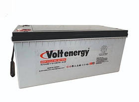 Довговічний гелевий акумулятор VOLTENERGY VLT 200-12|200 А·год, 12 В