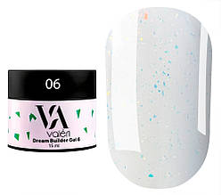 Гель для нарощування та зміцнення нігтів Valeri Dream Builder Gel, #6, 15 мл