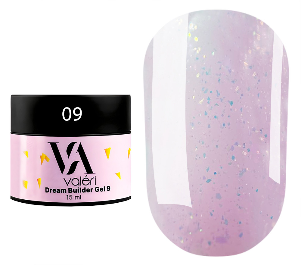 Гель для нарощування та зміцнення нігтів Valeri Dream Builder Gel, #9, 15 мл, фото 1