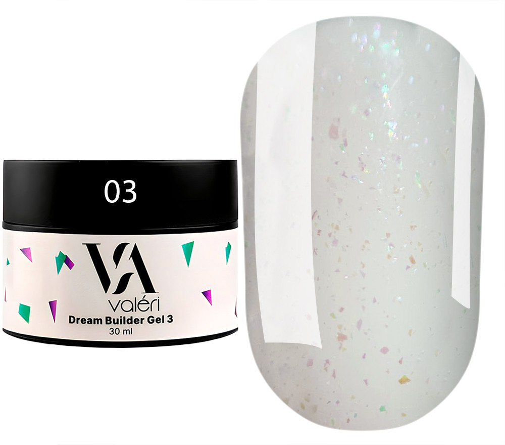 Гель для нарощування та зміцнення нігтів Valeri Dream Builder Gel, #3, 30 мл, фото 1