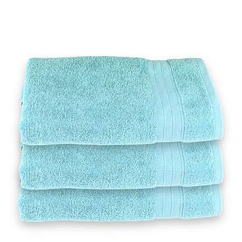 Рушник махровий банний 70x140 | Рушник від виробника "Королева Ночі" | Світло-блакитний