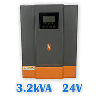 Сонячний гібридний інвертор PowMr 24 V/220 V, 3,2 кВт. Перетворювач напруги з чистою синусоїдою