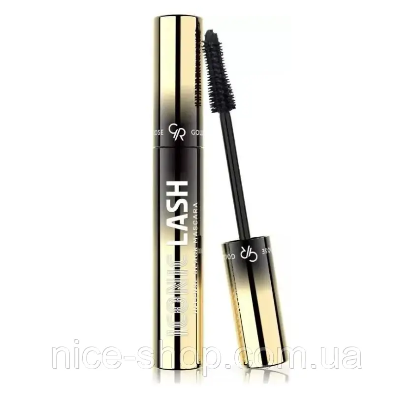 Туш для вій чорна Iconic Lash Golden Rose Intense Black Mascara, фото 1