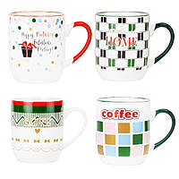 Керамічна чашка "Special Moments" 400 мл, 4 дизайни, паковання 12 шт.
