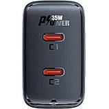 МЗП Acefast A49 PD35W GaN (2USB-C) Black, фото 4