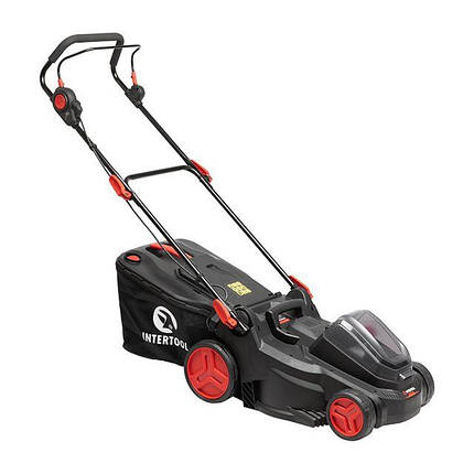 Газонокосарка акумуляторна INTERTOOL WT-9216 (2х20В, 3500об/хв без ЗП та АКБ), фото 1