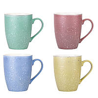 Керамічна чашка "Simple Magic" 400 мл, 4 дизайни, паковання 12 шт.