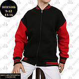 Бомбер чорний теплий для хлопчиків зріст 134,140,146,152 Туреччина DOFFBI, фото 5