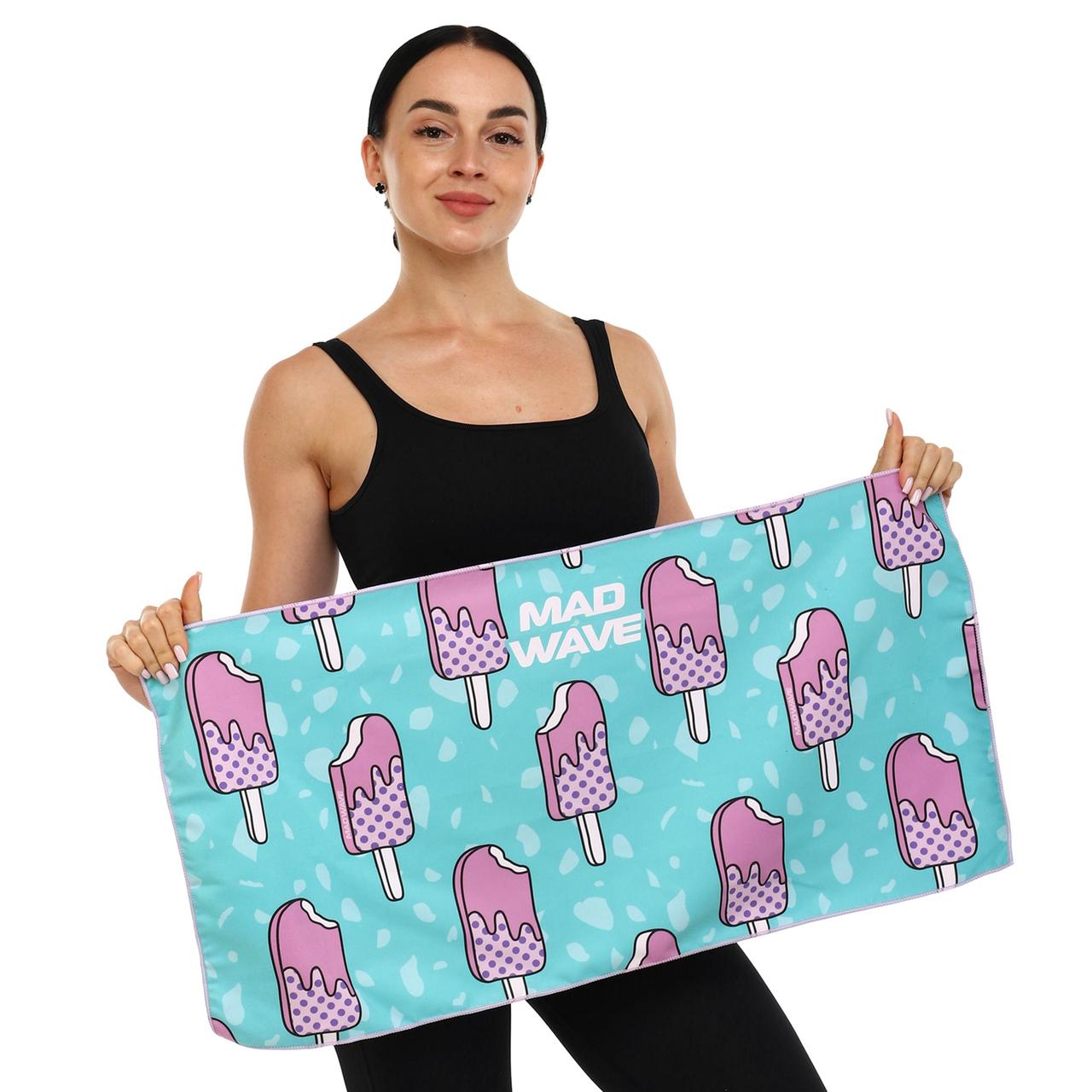 Рушник спортивний MadWave ice cream 80x40 см мікрофібра, фото 1