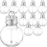 Набір ялинкових прозорих играшек, прозорі кульки на ялинку 5 шт D 5 см, фото 7