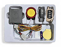 Мотосигнализация с обратной связью + LED индикатор сирены , 6 различных звуков сирены (125db)