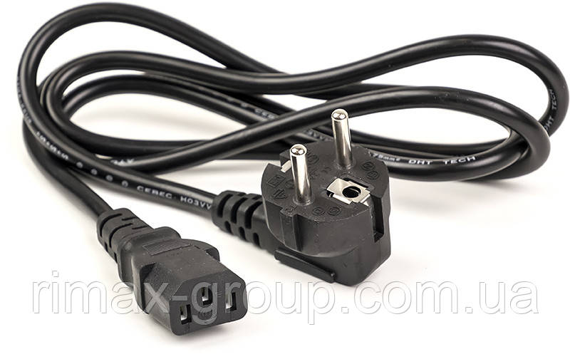 Кабель живлення PowerPlant Schuko CEE 7/7 - IEC 320 C13, фото 1