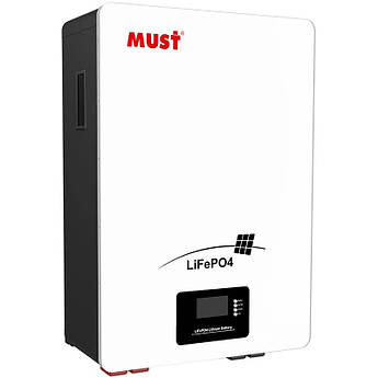 Акумулятор MUST LiFePO4 51.2V 100Ah 5.12kWh (LP16-48100)