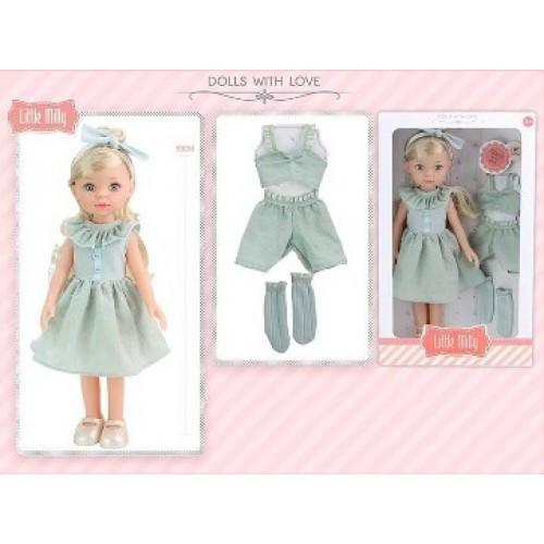 Лялька 33см 91098-J з одягом в коробці 36*10.5*22 см