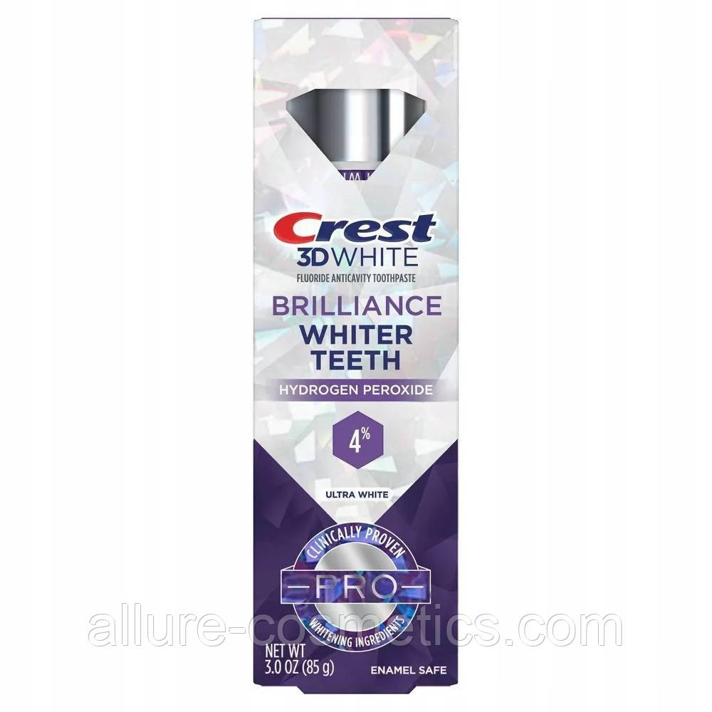 Вибілювальна зубна паста Crest 3D White Brilliance Toothpaste Hydrogen Peroxide 85 г