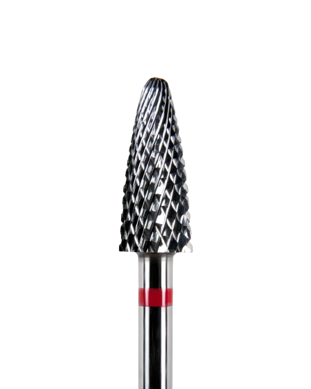 Фреза твердосплавна Dark №201 конус заокругленний червоний, фото 1