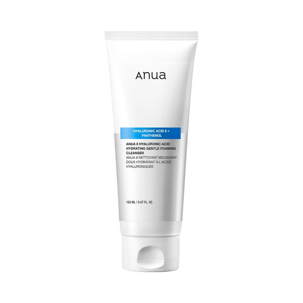 Пінка на основі 8 видів гіалуронової кислоти Anua 8 Hyaluronic Acid Hydrating Gentle Foaming Cleanser 150 мл