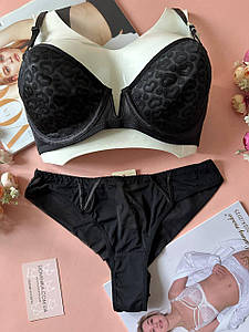 75/80/85В Жіноча спідня білизна комплект на чашку B чорний