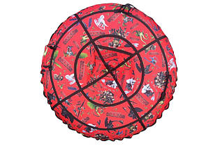 Тюбринг із камерою дитячий червоний ДРАКОН, 1 м, до 150 кг, знімний чохол