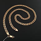 Позолоченна срібна цепочка бісмарк 65 см. Ширина 5,5 мм, фото 10