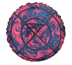 Тюбінг із камерою дитячий червоний вогонь, 1 м, до 150 кг, знімний чохол