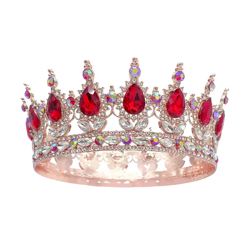 Корона на торт з камінчиками 12,5см. №1