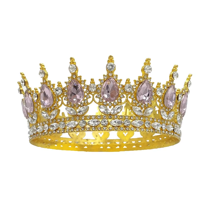 Корона на торт з камінчиками 12,5см. №4