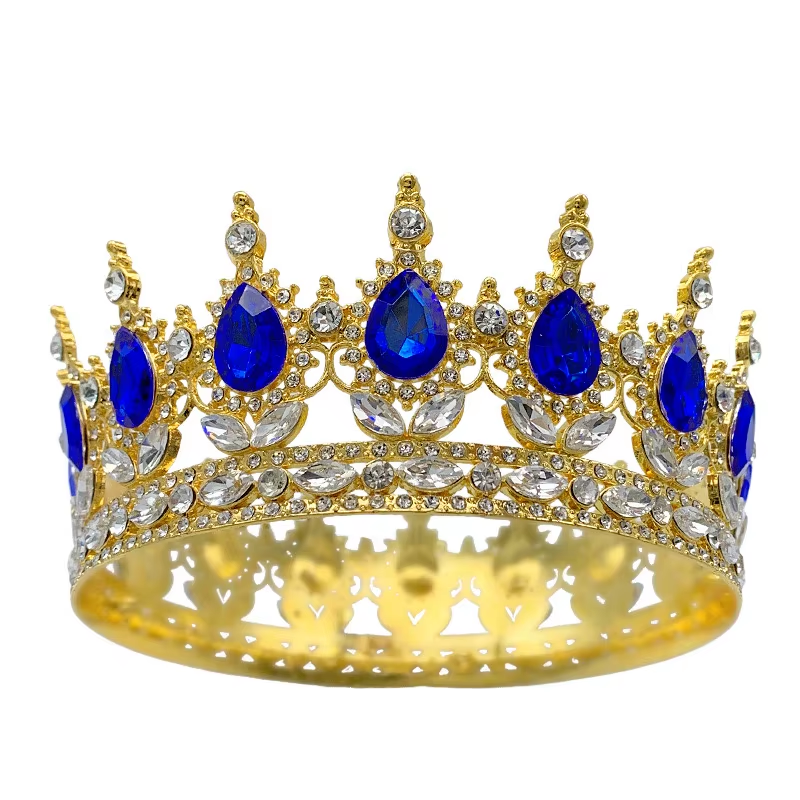 Корона на торт з камінчиками 12,5см. №9