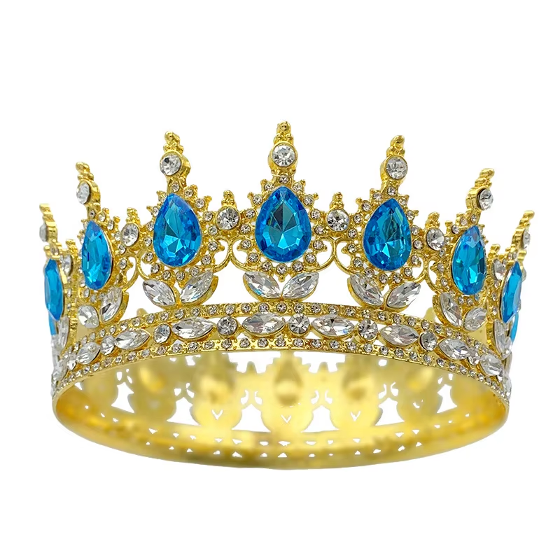 Корона на торт  з камінчиками 12,5см.№12