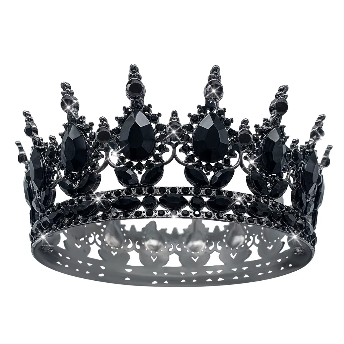 Корона на торт з камінчиками 12,5см. №15
