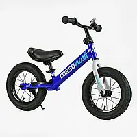 Велобіг "CORSO Navi"  сталева рама, колесо 12", надувні колеса, підніжка, підставка для ніг, дзвіночок