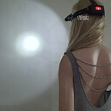 Універсальний налобний ліхтарик з трьома світлодіодами та регульованим нахилом RJ-3000, фото 4