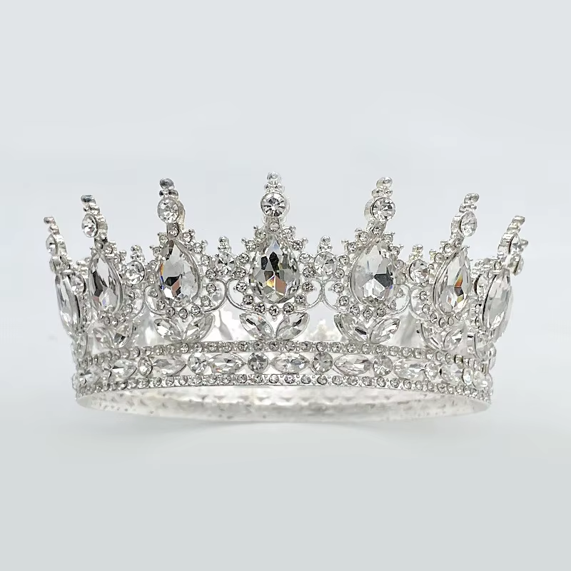 Корона на торт з камінчиками 12,5см. №19